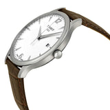  Shop Authentic Tissot T Classic Tradition White Dial Brown Leather Strap Watch For Men - T063.610.16.037.00 - Luxxuri