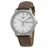  Shop Authentic Tissot Automatics III Steel White Dial Brown Leather Strap Watch For Men - T065.430.16.031.00 - Luxxuri