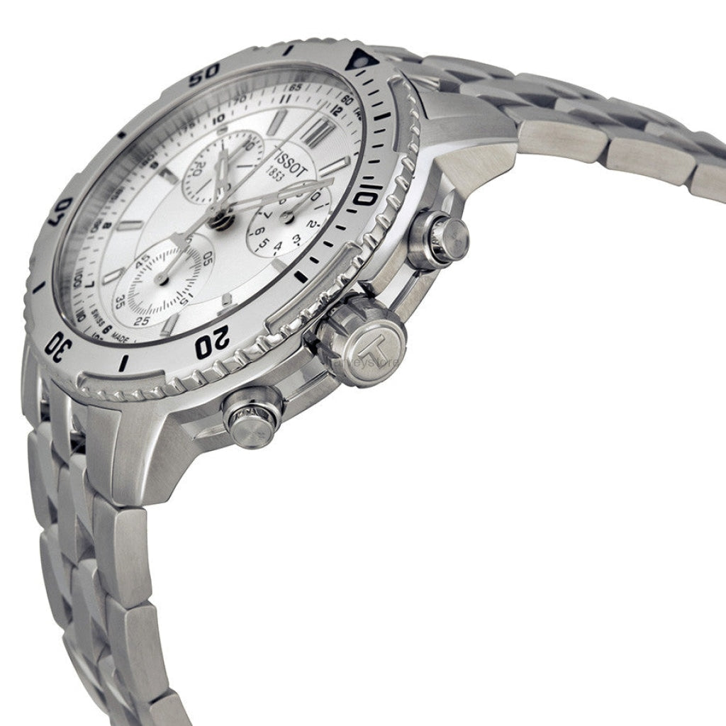  Shop Authentic Tissot PRS 200 Chronograph Silver Dial Watch For Men - T067.417.11.031.00 - Luxxuri