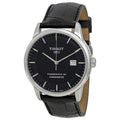  Shop Authentic Tissot T Classic Luxury Powermatic 80 Black Dial Black Leather Strap Watch For Men - T086.408.16.051.00 - Luxxuri