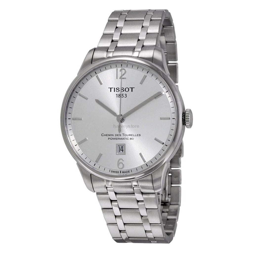  Shop Authentic Tissot Chemin Des Tourelles Powermatic 80 Silver Dial Silver Steel Strap Watch For Men - T099.407.11.037.00 - Luxxuri