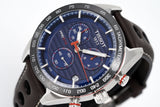  Shop Authentic Tissot PRS 516 Chronograph Blue Dial Brown Leather Strap Watch For Men - T100.417.16.041.00 - Luxxuri