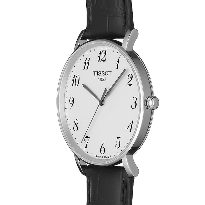  Shop Authentic Tissot Everytime Large White Dial Black Leather Strap Watch For Men - T109.610.16.032.00 - Luxxuri