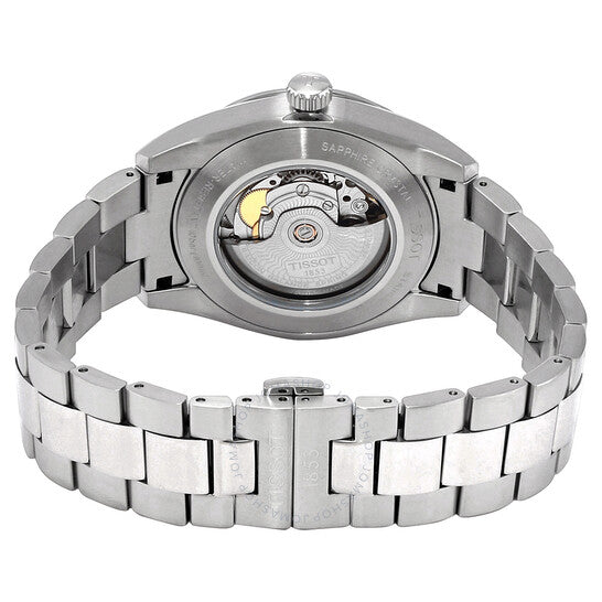 Tissot Gentleman Powermatic 80 Silicium Black Dial Silver Steel Strap Watch For Men - T127.407.11.061.01