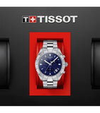  Shop Authentic Tissot PR 100 Sport Quartz Chronograph Blue Dial Silver Steel Strap Watch For Men - T101.617.11.041.00 - Luxxuri