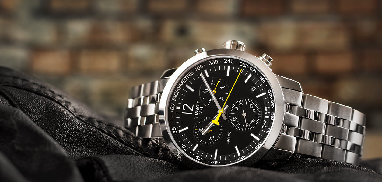  Shop Authentic Tissot PRC 200 Chronograph Black Dial Silver Steel Strap Watch For Men - T114.417.11.057.00 - Luxxuri