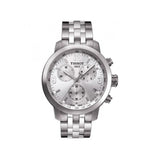  Shop Authentic Tissot PRC 200 Chronograph Quartz Silver Dial Silver Steel Strap Watch For Men - T055.417.11.037.00 - Luxxuri