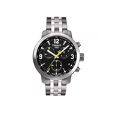  Shop Authentic Tissot PRC 200 Chronograph Black Dial Silver Steel Strap Watch For Men - T055.417.11.057.00 - Luxxuri