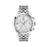  Shop Authentic Tissot PRC 200 Chronograph Quartz Silver Dial Silver Steel Strap Watch For Men - T055.417.11.037.00 - Luxxuri
