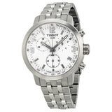  Shop Authentic Tissot PRC 200 Chronograph White Dial Silver Steel Strap Watch For Men - T055.417.11.017.00 - Luxxuri