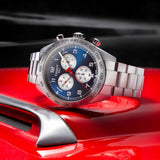  Shop Authentic Tissot PRS 516 Chronograph Blue Dial Blue Steel Strap Watch for Men - T131.617.11.042.00 - Luxxuri