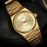  Shop Authentic Tissot PRX Gold Dial Gold Steel Strap Watch for Men - T137.210.33.021.00 - Luxxuri