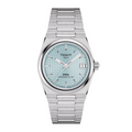 Tissot PRX Powermatic 80 Ice Blue Dial Silver Steel Strap Watch for Men - T137.207.11.351.00