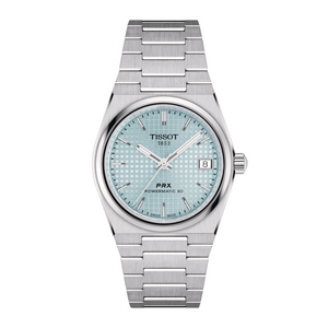  Shop Authentic Tissot PRX Powermatic 80 Ice Blue Dial Silver Steel Strap Watch for Men - T137.207.11.351.00 - Luxxuri