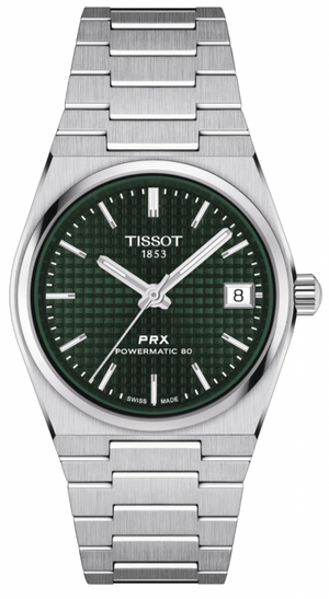  Shop Authentic Tissot PRX Powermatic 80 Green Dial Silver Steel Strap Watch for Men - T137.207.11.091.00 - Luxxuri