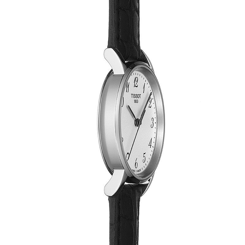  Shop Authentic Tissot Everytime Small White Dial Black Leather Strap Watch For Women - T109.210.16.032.00 - Luxxuri