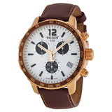  Shop Authentic Tissot Quickster Chronograph Silver Dial Watch For Men - T095.417.36.037.01 - Luxxuri
