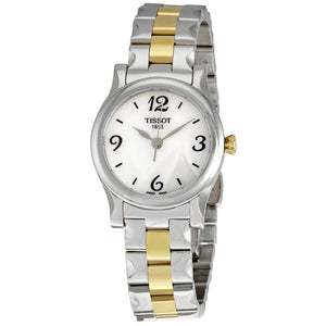 Shop Authentic Tissot T Wave Mother of Pearl Dial Watch For Women - T028.210.22.117.00 - Luxxuri