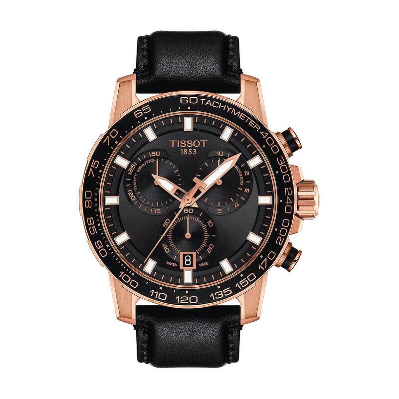 Shop Authentic Tissot Supersport Chrono Black Dial Black Leather Strap Watch for Men - T125.617.36.051.00 - Luxxuri