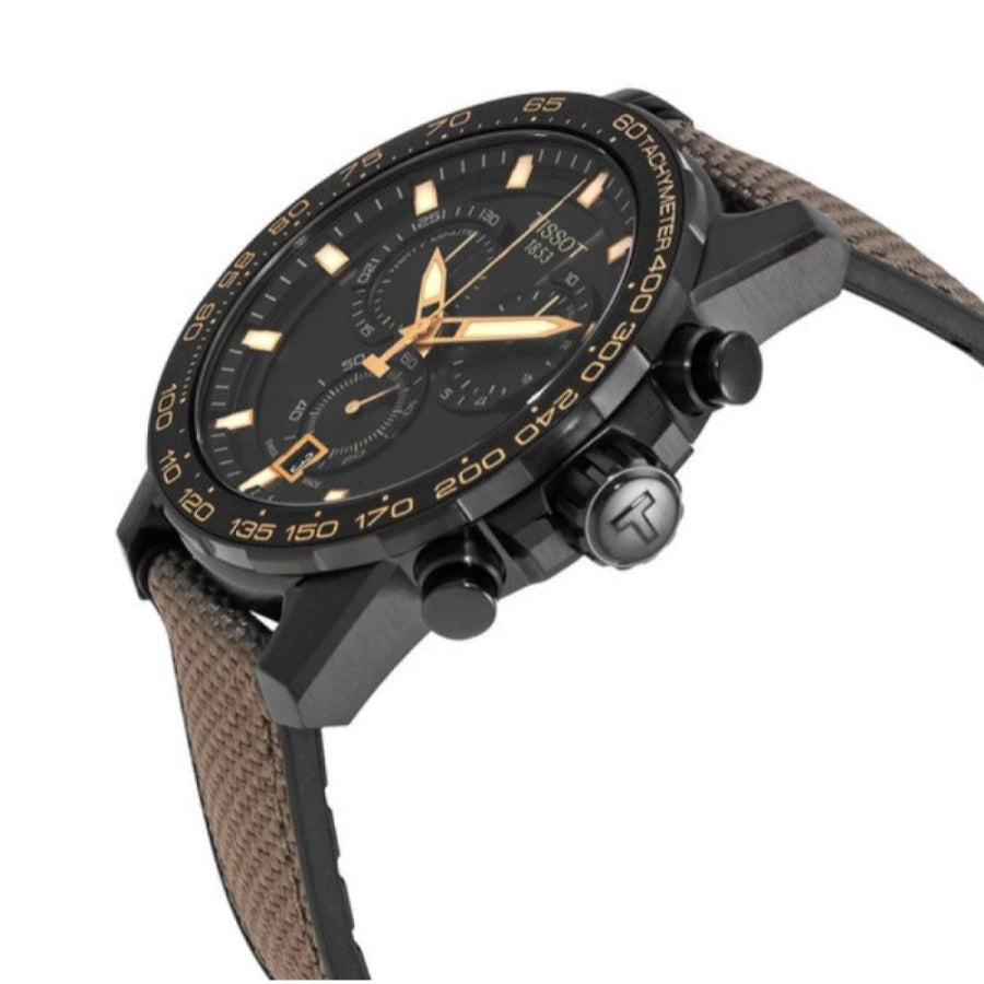  Shop Authentic Tissot Supersport Chrono Black Dial Beige Nylon Strap Watch For Men - T125.617.37.051.01 - Luxxuri