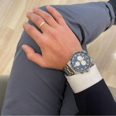  Shop Authentic Tissot Supersport Chrono Blue Dial Silver Steel Strap Watch For Men - T125.617.11.041.00 - Luxxuri