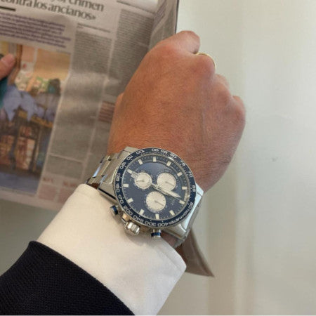  Shop Authentic Tissot Supersport Chrono Blue Dial Silver Steel Strap Watch For Men - T125.617.11.041.00 - Luxxuri