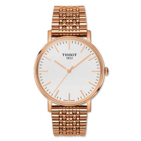  Shop Authentic Tissot Everytime Medium White Dial Rose Gold Mesh Bracelet Watch For Men - T109.410.33.031.00 - Luxxuri