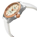  Shop Authentic Tissot T-Classic Powermatic 80 Mother of Pearl Silver Dial White Leather Strap Watch For Women - T108.208.26.117.00 - Luxxuri