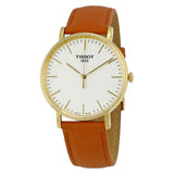  Shop Authentic Tissot T Classic Everytime White Dial Brown Leather Strap Watch For Men - T109.410.36.031.00 - Luxxuri