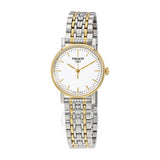  Shop Authentic Tissot T Classic Everytime Small White Dial Two Tone Mesh Bracelet Watch For Women - T109.210.22.031.00 - Luxxuri