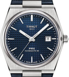  Shop Authentic Tissot PRX Powermatic 80 Blue Dial Blue Leather Strap Watch for Men - T137.407.16.041.00 - Luxxuri