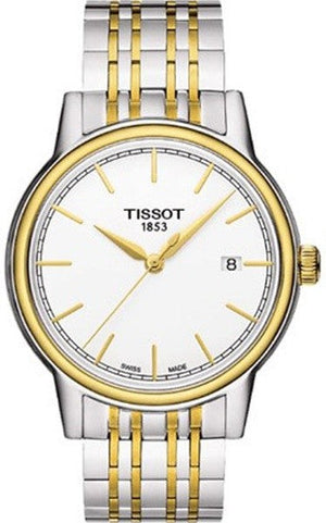  Shop Authentic Tissot T Classic Carson Quartz White Dial Two Tone Steel Strap Watch for Men - T085.410.22.011.00 - Luxxuri