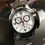  Shop Authentic Tissot T Race Chronograph White Dial Black Rubber Strap Watch for Men - T048.417.27.037.00 - Luxxuri