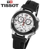  Shop Authentic Tissot T Race Chronograph White Dial Black Rubber Strap Watch for Men - T048.417.27.037.00 - Luxxuri
