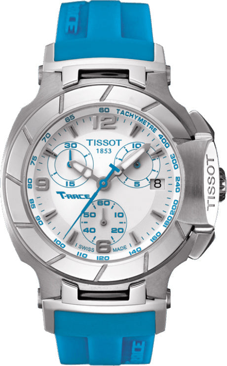  Shop Authentic Tissot T Race Chronograph White Dial Brown Rubber Strap Watch for Women - T048.217.17.017.02 - Luxxuri