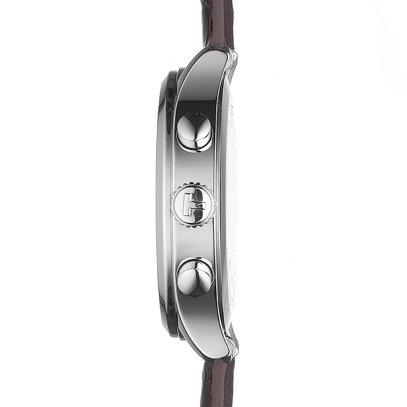  Shop Authentic Tissot Chrono XL Classic Blue Dial Brown Leather Strap Watch For Men - T116.617.16.047.00 - Luxxuri