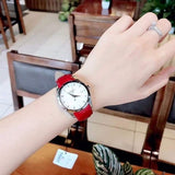  Shop Authentic Tissot Couturier Lady Silver Dial Red Leather Strap Watch for Women - T035.210.16.031.01 - Luxxuri