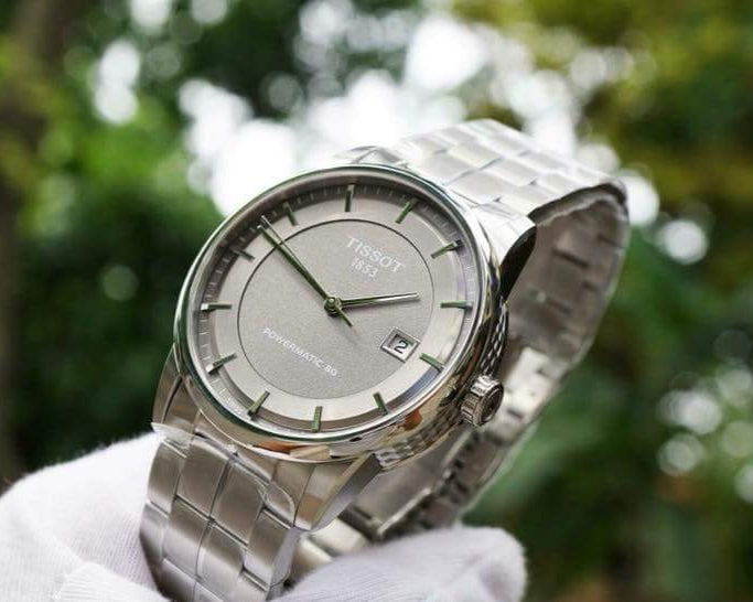  Shop Authentic Tissot Luxury Powermatic 80 Grey Dial Silver Steel Strap Watch for Men - T086.407.11.061.00 - Luxxuri