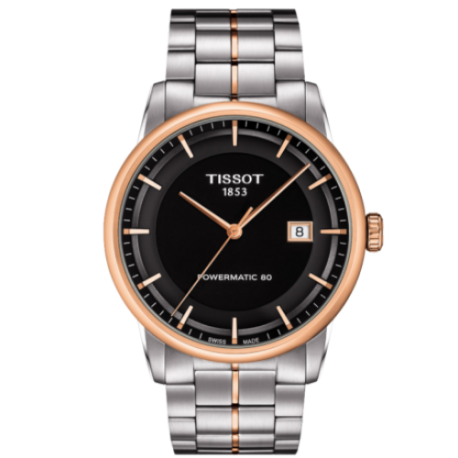  Shop Authentic Tissot Luxury Powermatic 80 Black Dial Silver Steel Strap Watch For Men - T086.407.22.051.00 - Luxxuri