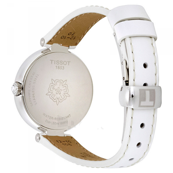  Shop Authentic Tissot T Lady Flamingo Mother of Pearl White Dial White Leather Strap Watch For Women - T094.210.26.111.01 - Luxxuri