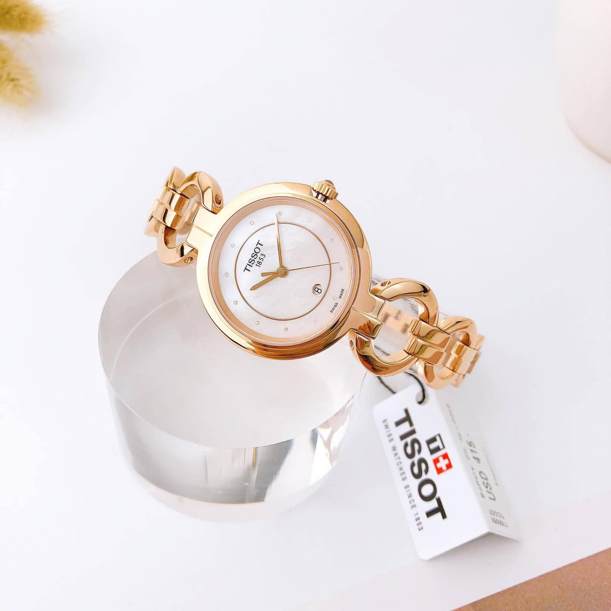  Shop Authentic Tissot T Lady Flamingo Mother of Pearl Dial Rose Gold Steel Strap Watch for Women - T094.210.33.116.01 - Luxxuri