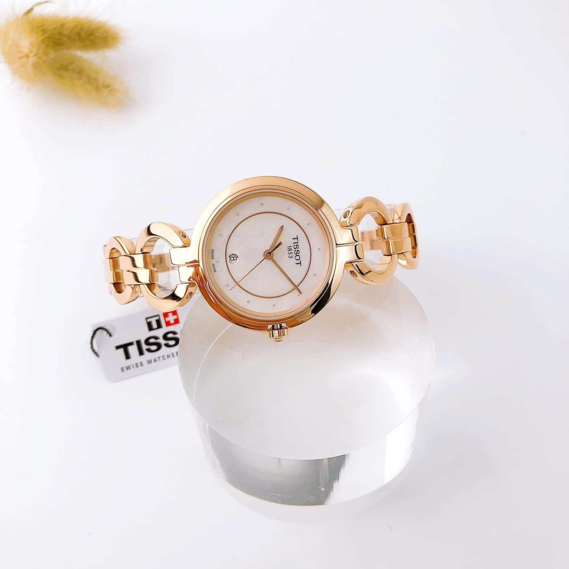  Shop Authentic Tissot T Lady Flamingo Mother of Pearl Dial Rose Gold Steel Strap Watch for Women - T094.210.33.116.01 - Luxxuri