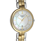  Shop Authentic Tissot Flamingo Mother of Pearl White Dial Two Tone Steel Strap Watch For Women - T094.210.22.111.01 - Luxxuri