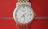  Shop Authentic Tissot T Classic Bridgeport Silver Dial Two Tone Mesh Bracelet Watch For Men - T097.410.22.038.00 - Luxxuri