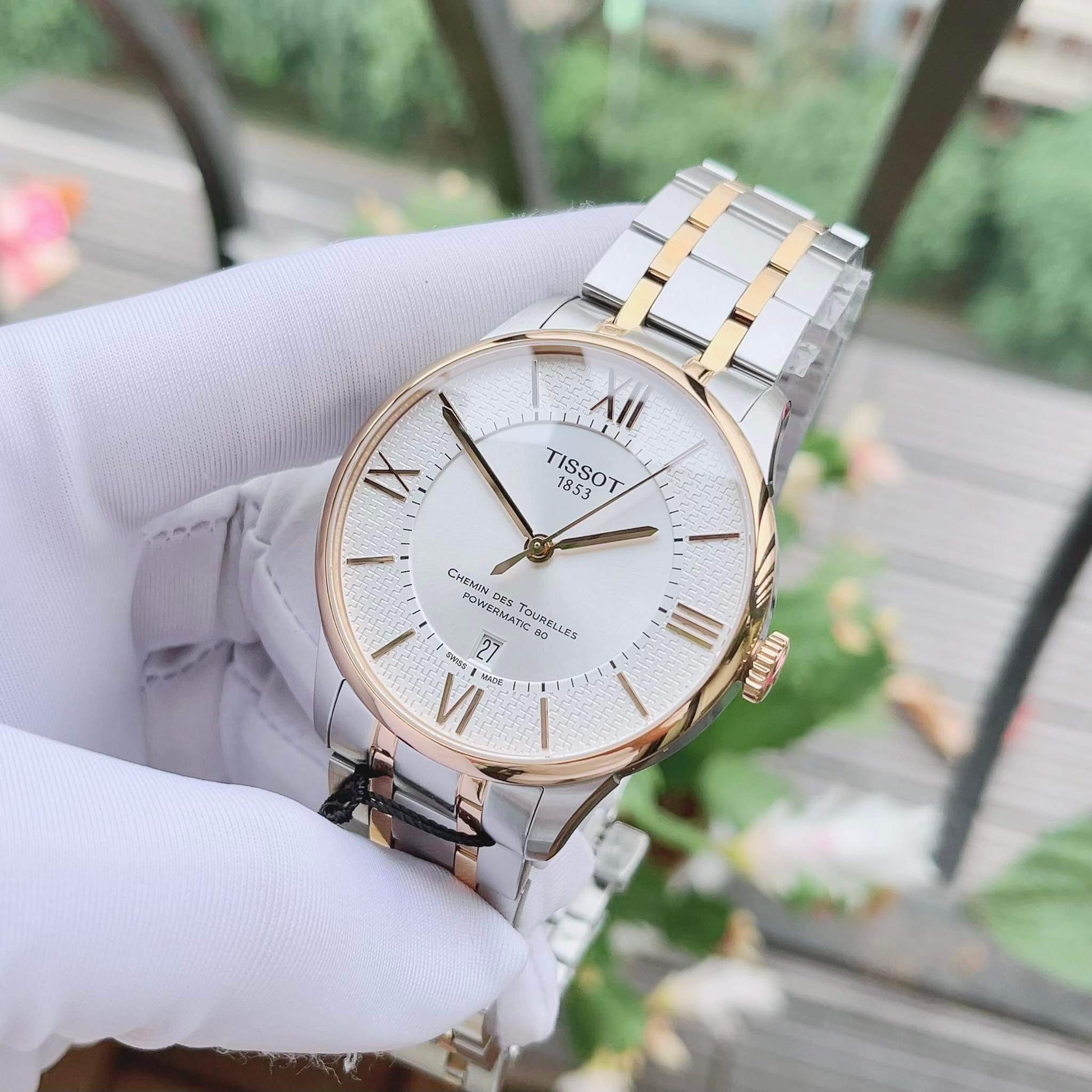  Shop Authentic Tissot Chemin des Tourelles Powermatic 80 Helvetic Pride Silver Dial Two Tone Steel Strap Watch for Men - T099.407.22.038.01 - Luxxuri