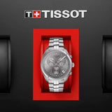  Shop Authentic Tissot PR 100 Chronograph Grey Dial Silver Steel Strap Watch for Men - T101.417.11.071.00 - Luxxuri