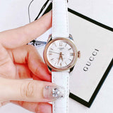  Shop Authentic Tissot T-Classic Powermatic 80 Mother of Pearl Silver Dial White Leather Strap Watch For Women - T108.208.26.117.00 - Luxxuri