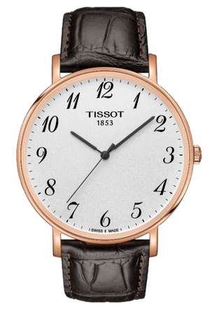  Shop Authentic Tissot T Classic Everytime White Dial Black Leather Strap Watch For Men - T109.610.36.032.00 - Luxxuri