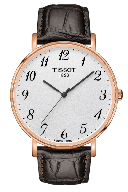  Shop Authentic Tissot T Classic Everytime White Dial Black Leather Strap Watch For Men - T109.610.36.032.00 - Luxxuri