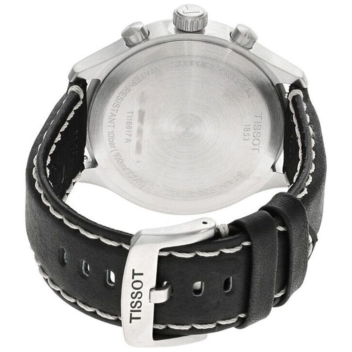  Shop Authentic Tissot Chrono XL Vintage Quartz Black Dial Black Leather Strap Watch For Men - T116.617.16.062.00 - Luxxuri